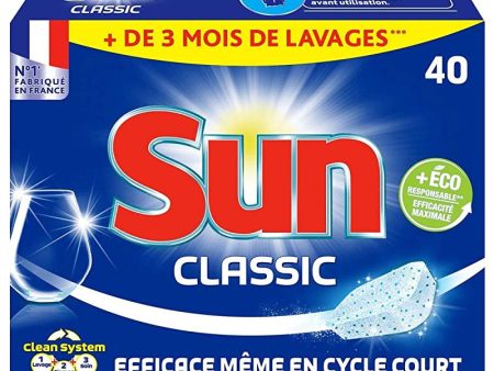 Sun Tablettes Lave-Vaisselle Classic 40 Pastilles Sale