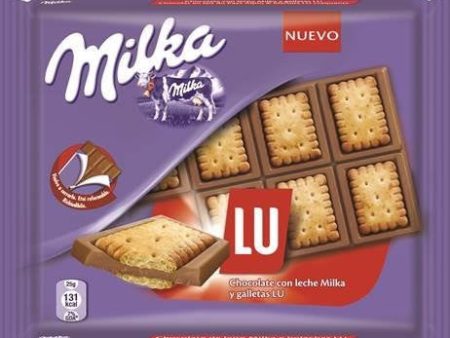 Tableta de Chocolate Milka LU con Galleta Sandwich - 35 gramos Online