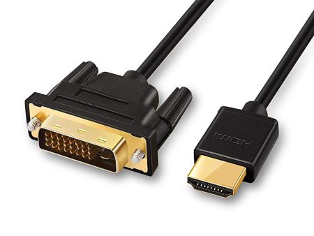 Cable HDMI a DVI 1m, ANNNWZZD Alta Velocidad Bidireccional DVI-D 24+1 to HDMI Adaptador cable Embalaje Deteriorado For Cheap